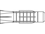 Universaldübel 8x51 mm Tri 8/51, Tox