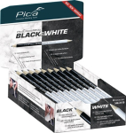 Marker pen L=24 cm, 2B, sharpened on both sides Classic FOR ALL Black&White, Pica