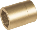 Steeksleutel inzetstuk 1/2" zeskant, sleutelwijdte 19 mm Lengte 42 mm vonkvrij, Endres Gereedschap