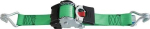 Ratchet lashing strap, automatic L=3 m W=50 mm with pointed hooks, chip set