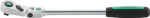 3/8" reversible ratchet, with joint L=300 mm, 2-component handle Number of teeth 80, 452QR, Stahlwille