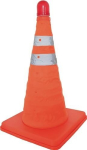 Traffic cone Height 390 mm, weight 0.51 kg, 25x25 cm foldable, with nylon cover