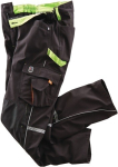 Softshell broek Maat zwart/limoen 100% PES Terrax Werkkleding