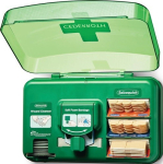 Wondverzorgingsdispenser groen transparant, BxHxD 306x155x155 mm Cederroth Dispenser voor Wondverzorging