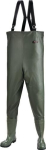 Waadpak met laarzen PVC nitril Maat 44 olijfgroen, STD EN ISO 20345 S5 SRA PVC-broek met PES-rugstof