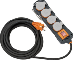 Steckdosenblock 4-fach 8 m H07RN-F3G1,5 IP54 schwarz Brennenstuhl professionalLine BB 8100