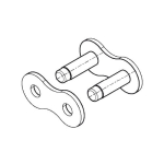 Außenglied A 08B-1 1/2"x5/16" simplex Euro Chain EC 8 M vernickelt