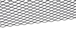 Expanded metal sheet 250x500x1 mm, aluminium, black anodised GAH 465896