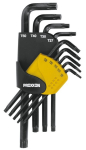 Hex key L-wrench set, TX 8-50 mm, 9 pcs. Proxxon 23944