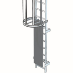 Security door for maintenance ladders Zarges