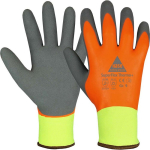 Montagehandschoenen, winter, polyester Maat 10, oranje/grijs Superflex Thermo+