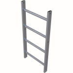 Galvanised steel ladder section Ladder length 1.12m Zarges