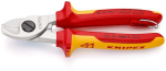 Kabelschaar met oog 165 mm, verchroomd, MK-handgreep Knipex 95 16 165 T