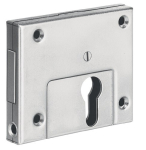 Bolt lock 60x95 mm, PZ with flat striking plate, AMF 49