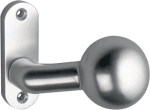 Profile door knob Square M12 mm fixed aluminium F1 EDI 1388/0000