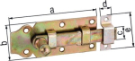 Türriegel gerade 140x52 mm gal. dicksch.verz. GAH 115401
