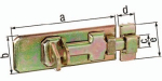 Sicherheits-Schlossriegel 120x45 mm gal. gelb verz. GAH 123079