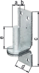 Clamp on plate 13x11 mm fzn. GAH 311209