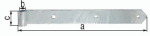 Ladenband 700x45x5 mm Ø 16 mm fzn. GAH 314248