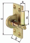 Clamps for screwing on 13x45 mm fzn. adjustable GAH 318758