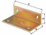 Groothoek gelijkbenig 115x60x40 mm sendzimir verzinkt GAH 332556