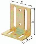 Adjustment angle 40x77x65 mm galvanised. GAH 332754