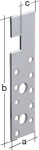 Hout-ijzer anker 160x40x4 mm, gegalvaniseerd. GAH 338480