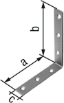 Chair angle 60x60 mm stainless steel GAH 361129