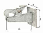 Gate stop with counter plate 100 mm fzn. GAH 411756