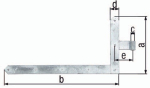 Deurhoekscharnier linksboven 8 mm 600x1000x60x120 mm fzn. GAH 312947