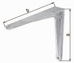 Console L= 200 mm H= 175 mm, aluminium Draagvermogen 75 kg GAH 804039