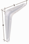 Console L= 350 mm H= 300 mm, wit Draagvermogen 200 kg GAH 348731