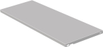 Stahlfachboden B=800 mm T=300 mm weiß Stahl Element System