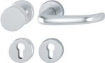Escutcheon set round PZ flat D/K AluF1 Hoppe San Francisco 1301/42KV/452KVS