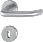 Escutcheon set round OB D/D stainless steel F69 Hoppe San Francisco