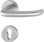 Escutcheon set round PZ D/D stainless steel F69 Hoppe San Francisco