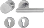 Escutcheon set round PZ flat D/K stainless steel F69 Hoppe Amsterdam E58 / E1400Z/42KV