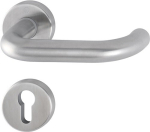 Escutcheon set round PZ D/D stainless steel F69 Hoppe Paris E138Z/42KV/42KVS
