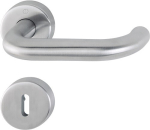 Escutcheon set round PZ flat D/K stainless steel F69 Hoppe Paris E58 / 138 /42H/42HKVS