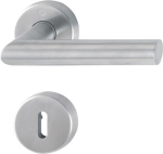 Escutcheon set round OB D/D stainless steel F69 Hoppe Amsterdam E58 / E1400/42H