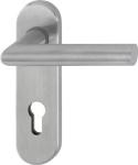 Feuerschutzgarnitur für Tür 45-65 mm PZ Edelstahl F69 D/D Hoppe Amsterdam FS-E58 /E1400F/353KH