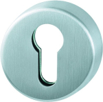 Key rosette 10 mm PZ round stainless steel F69 Hoppe E42HS