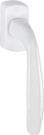 Raamgreep 32-42 mm verkeerswit aluminium F9016 Hoppe New York 0810/US10