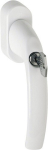 Fenstergriff abschließbar 32-42 mm verkehrsweiß Alu F9016 Hoppe Atlanta 0530S/US952 100NM