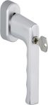 Fenstergriff abschließbar 32-42 mm naturfarbig Alu F1 Hoppe Hamburg 0700S/UD9020 100NM