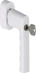 Fenstergriff abschließbar 32-42 mm verkehrsweiß Alu F9016 Hoppe Hamburg 0700S/UD9020 100NM