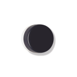 Wandtürpuffer L=24 mm Kunststoff 90 tiefschwarz Hewi 610