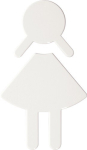 Symbol, self-adhesive 87x150x3 mm, blue Hewi woman 801.91.020