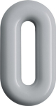 Hausnummer Ziffer 0 165 mm Ø 33 mm Polyamid 90 tiefschwarz Hewi 702.165.0