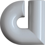 Hausnummer Buchstabe a 88,3 mm Ø 33 mm Polyamid 90 tiefschwarz Hewi 702.165.A